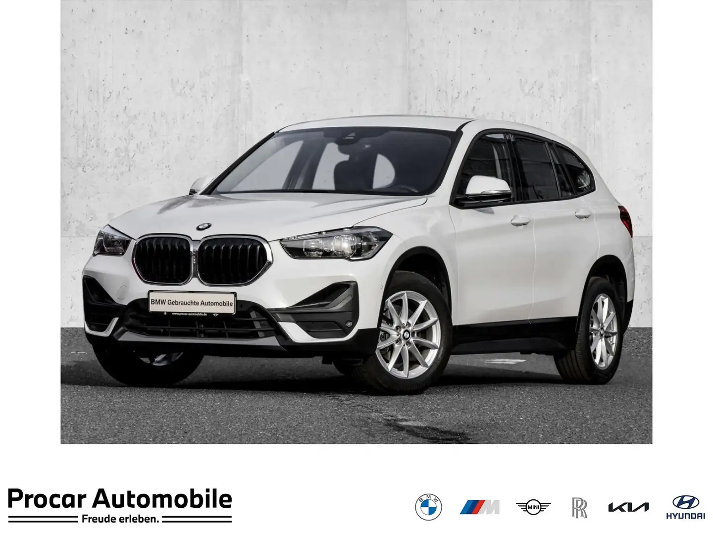 BMW X1 sDrive18d ADVANTAGE+AHK+KAMERA+HiFi+NAVI+SHZ Weiß - 1