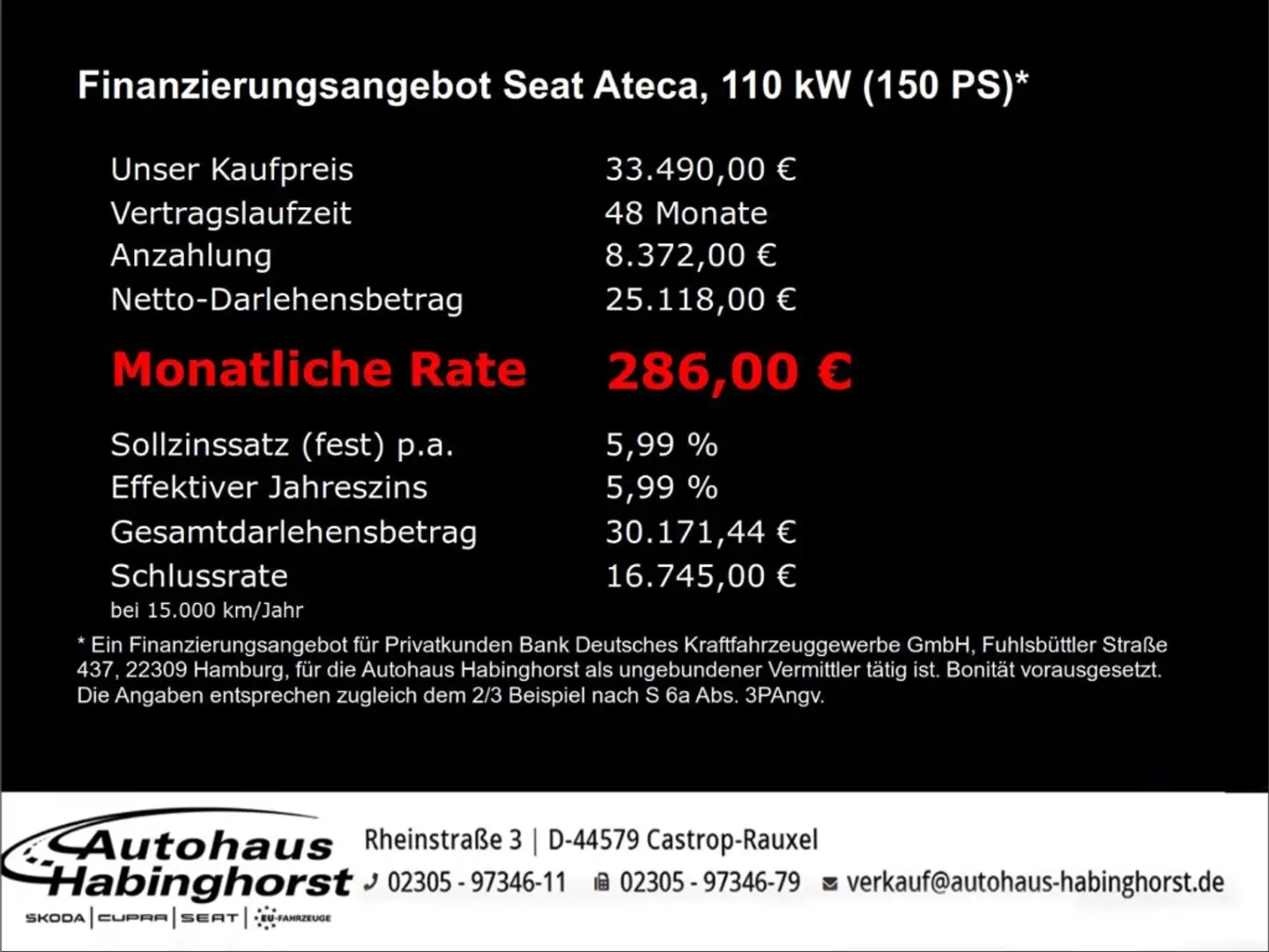 SEAT Ateca 1.5 TSI DSG Xperience Navi AHK Beats ACC ParkAssis Grau - 2