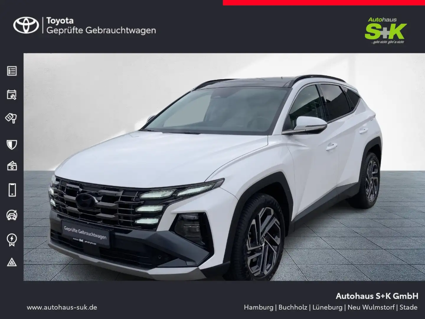 Hyundai TUCSON 1.6 CRDi Prime Mild-Hybrid 2WD*SHZ*KAMERA* Weiß - 1