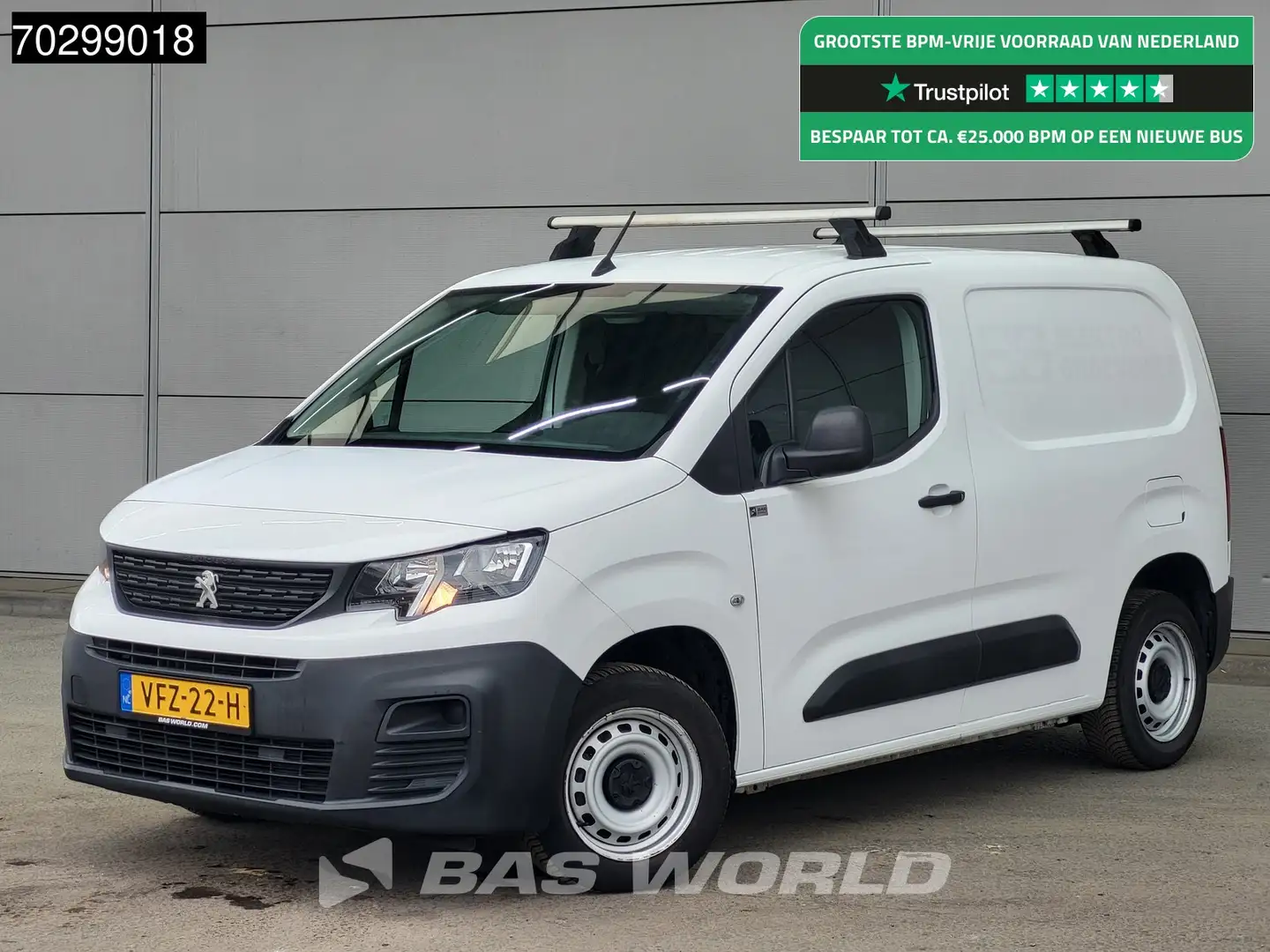 Peugeot Partner 80PK L1H1 Trekhaak Imperiaal Airco Parkeersensoren Blanc - 1