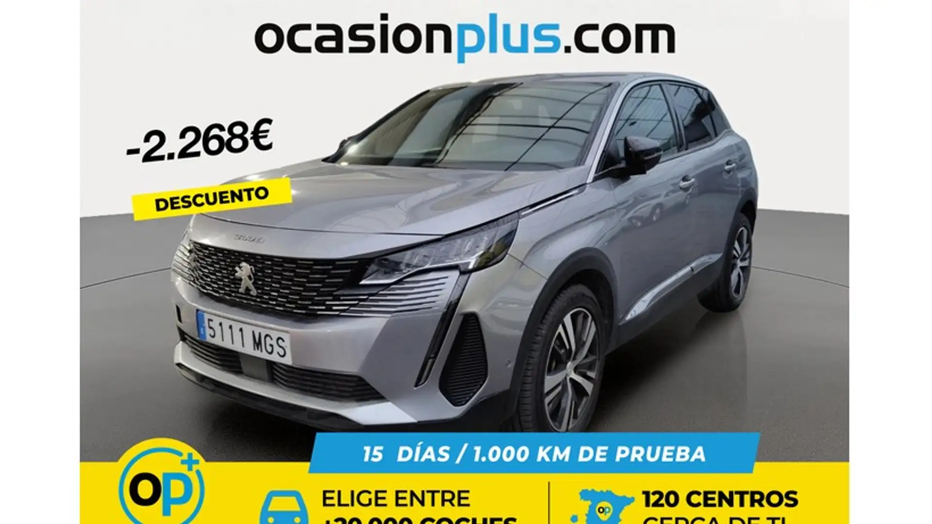 Peugeot 3008 1.2 S&S PureTech Allure Pack 130 Gris - 1