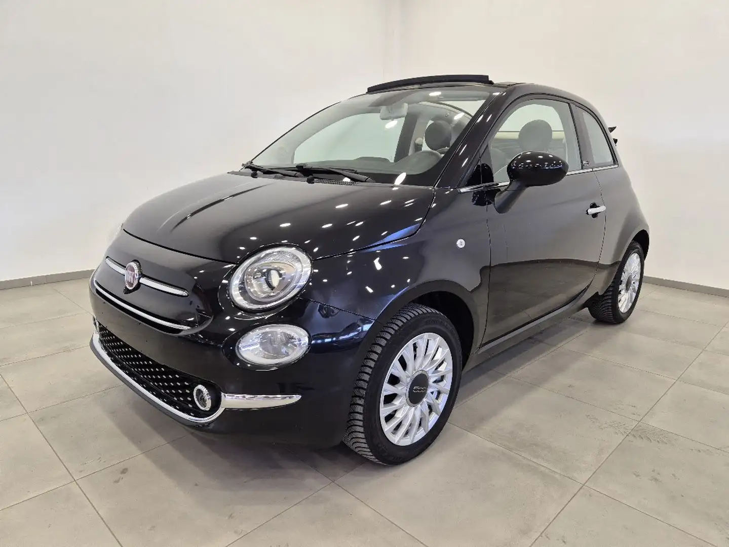 Fiat 500C 1.2 Lounge Pack Schwarz - 1