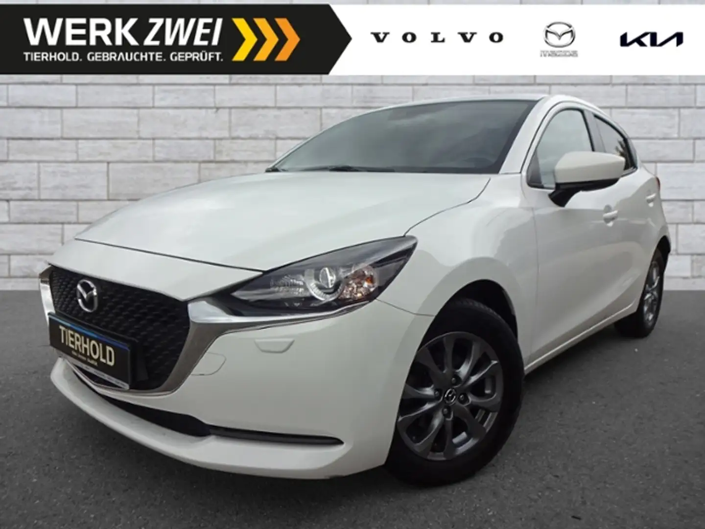 Mazda 2 G90 Exclusive-Line Automatik Navi Carplay Weiß - 1