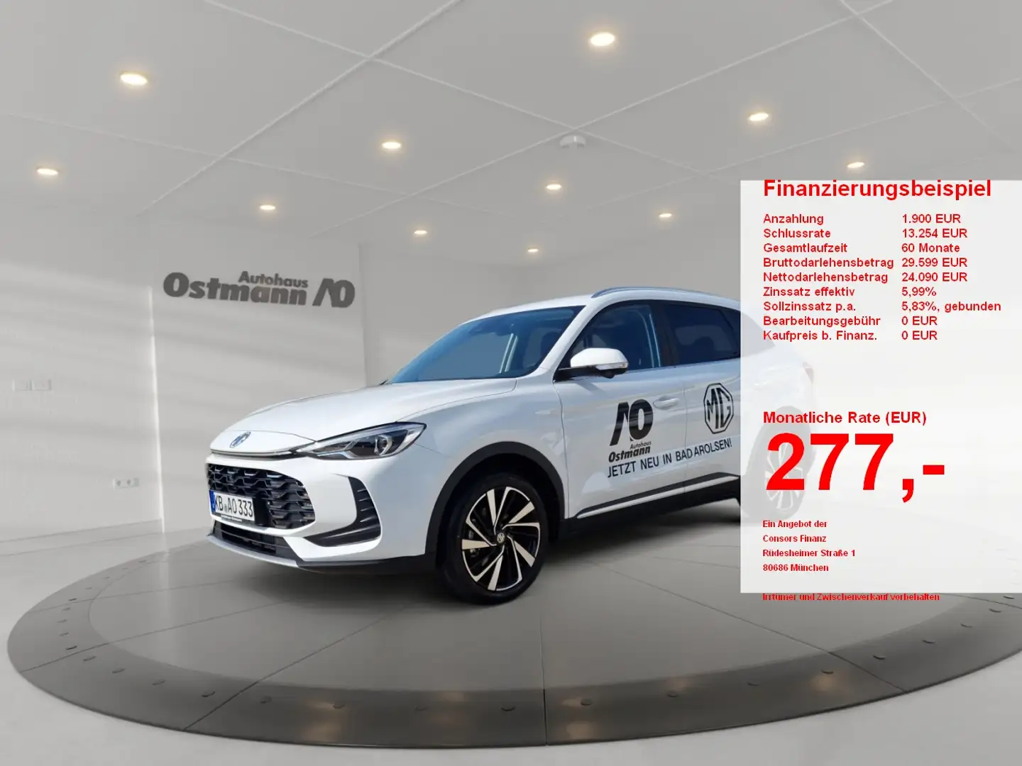 MG ZS Hybrid+ Luxury SpurH KAM LED Keyless Weiß - 1