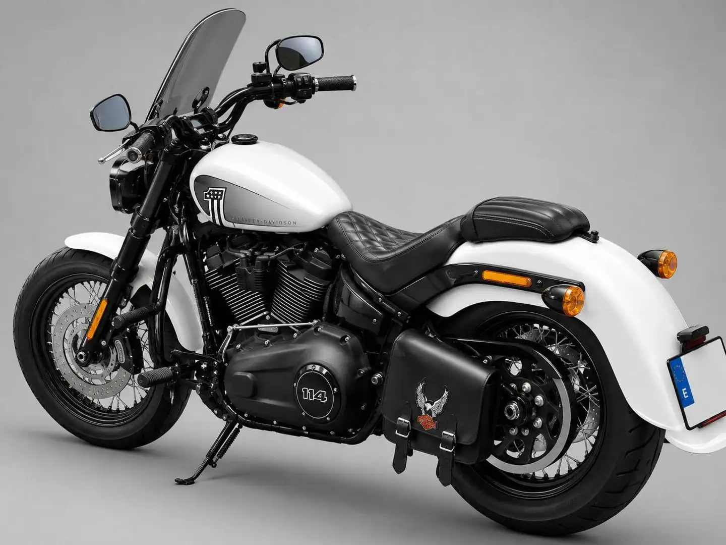 Harley-Davidson Softail Harley Davidson, Softail FXBBS Blanco - 2