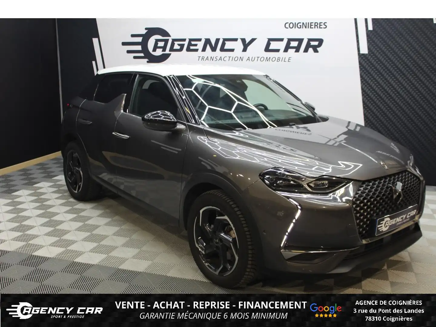 DS Automobiles DS 3 Crossback DS3 1.5 BlueHDi - 130 - BVA  Rivoli PHASE 2 Gris - 1