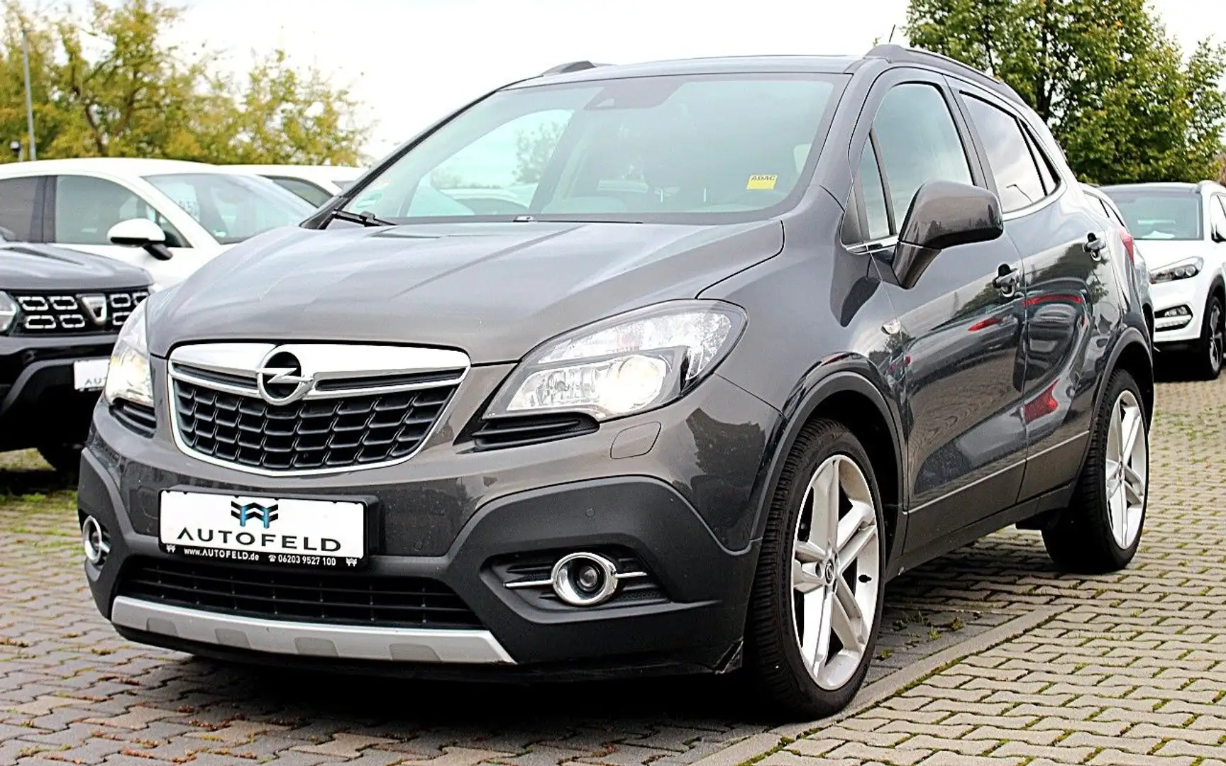 Opel Mokka 1.4 Turbo/VOLL SHEFT/1.HAND/RCAM/LEDER/AHK Grau - 1