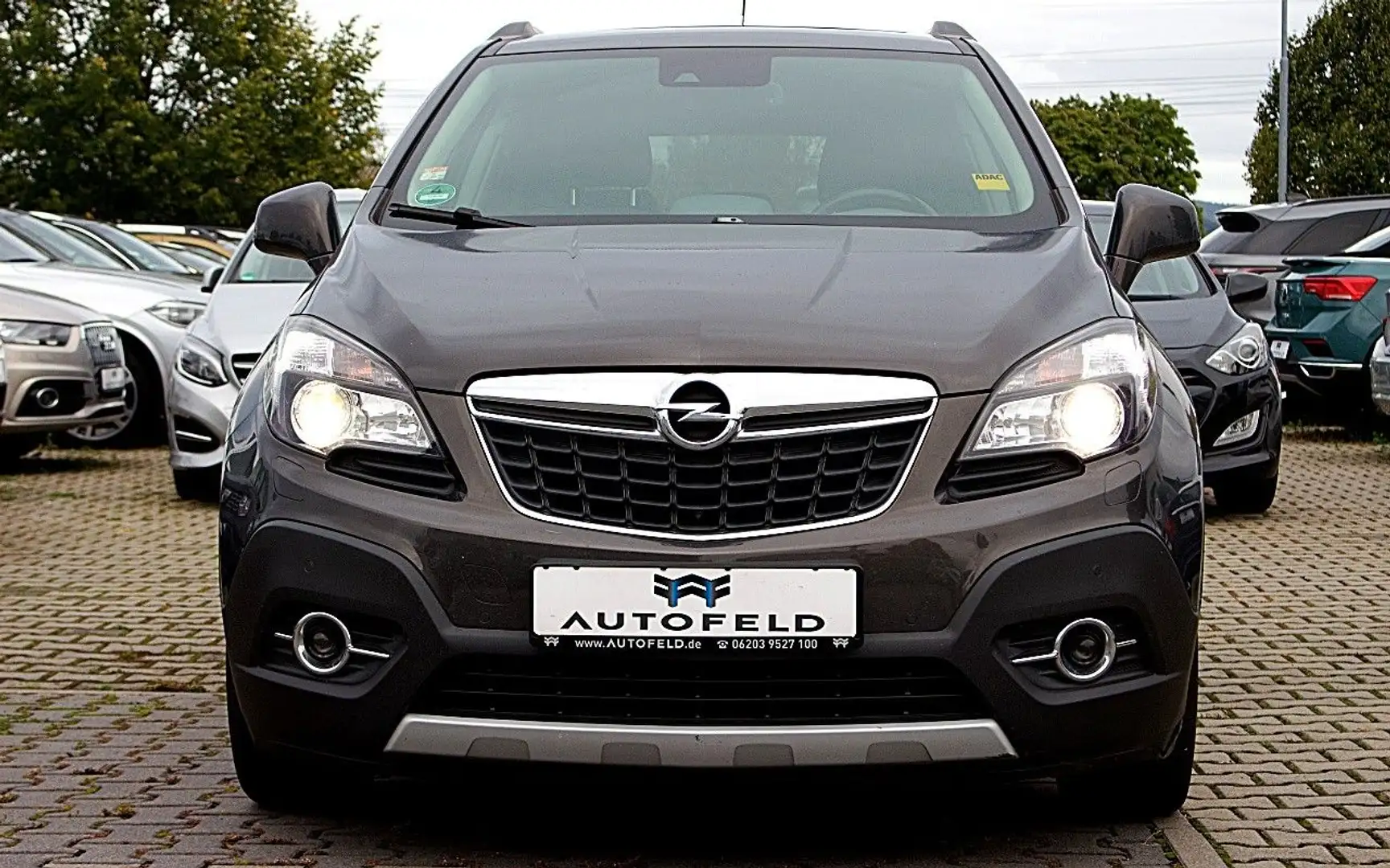 Opel Mokka 1.4 Turbo/VOLL SHEFT/1.HAND/RCAM/LEDER/AHK Grau - 2