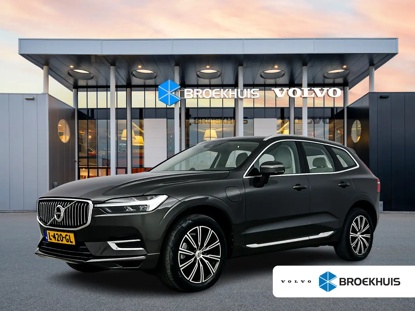 Volvo XC60 T6 Recharge Inscription | 19" | Geventileerd Nappa Grijs - 1