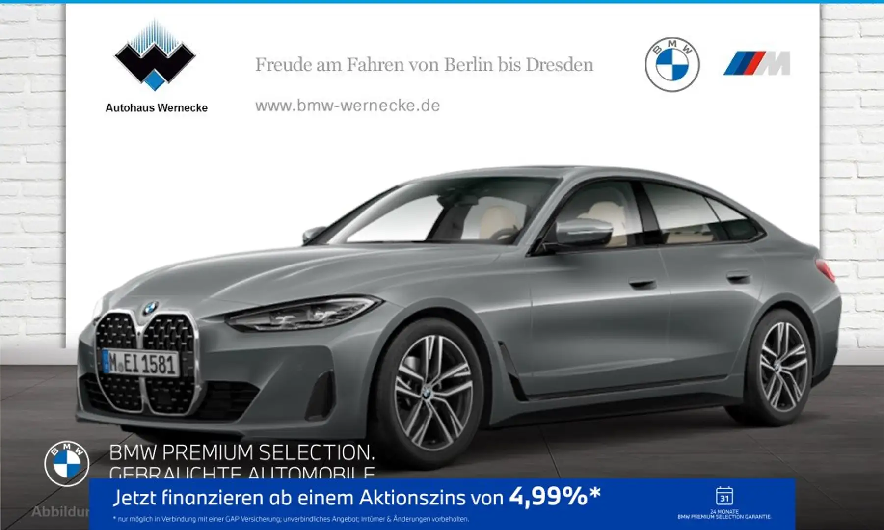 BMW 420 i Gran Coupé HK HiFi DAB WLAN GSD Komfortzg. Grau - 1