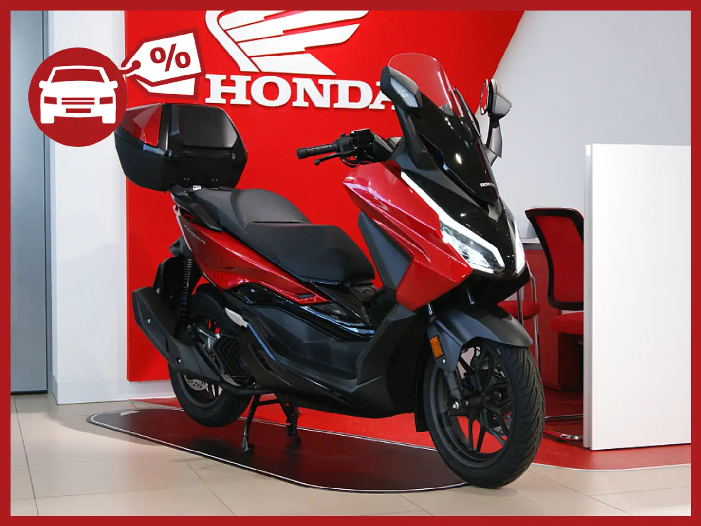 Honda Forza 125 Forza 125 inkl. Top-Case 2024 Modell Rouge - 1