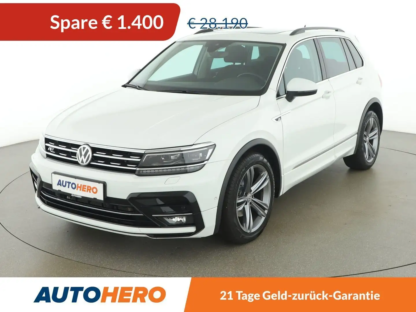 Volkswagen Tiguan 2.0 TDI Comfortline R-Line Aut. *ACC*SPUR*CAM*PANO Weiß - 1