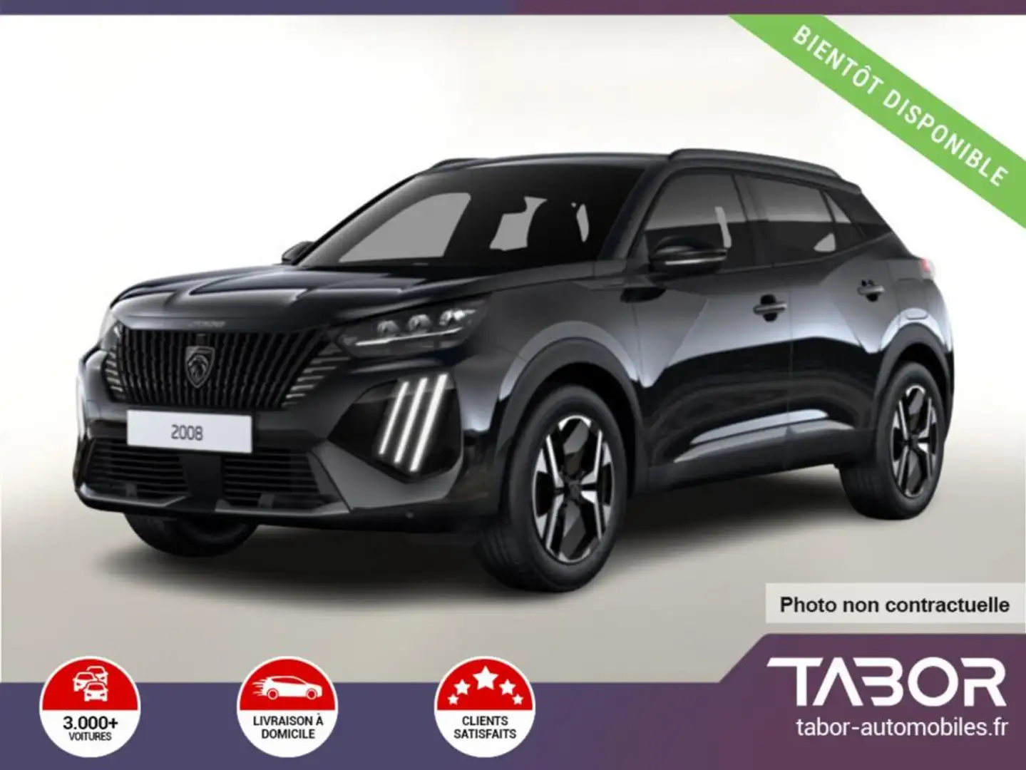 Peugeot 2008 MHEV 145 DSC6 GT SHZ Pano 360° ACC Noir - 1