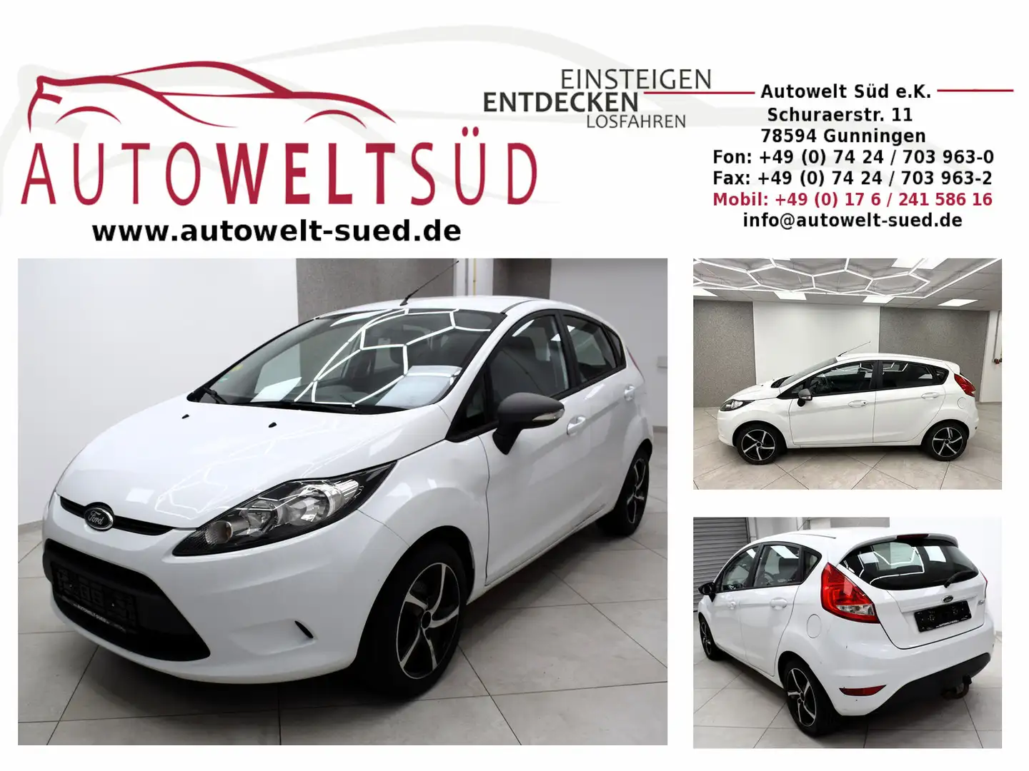 Ford Fiesta 1.25 Trend AC AHK CD 8fach Wit - 1