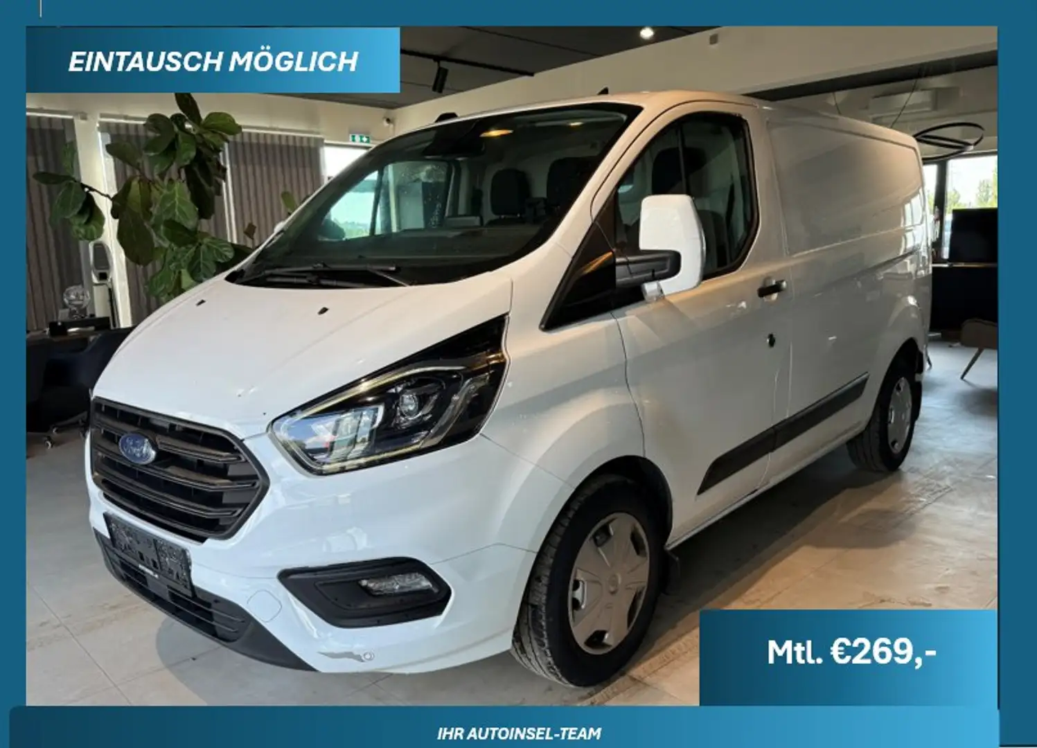 Ford Transit Custom 340 L1 AUT. Navi 170 PS Kamera Schränke Weiß - 1