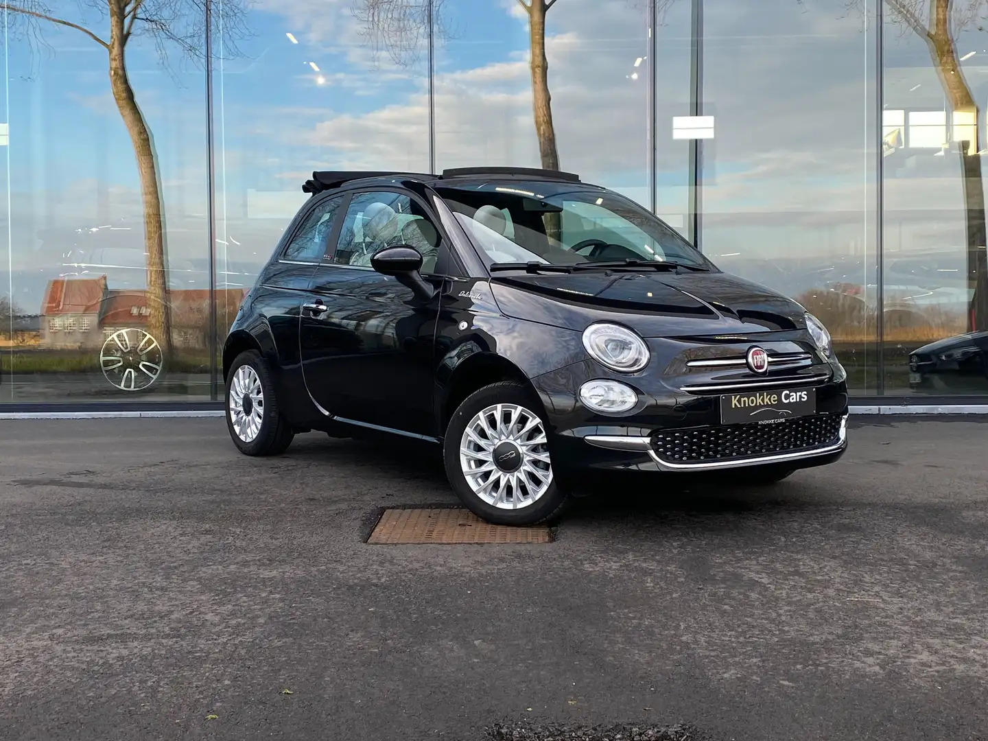 Fiat 500C Dolcevitan Appla Carplay,Parkeerhulp,half leder Noir - 1