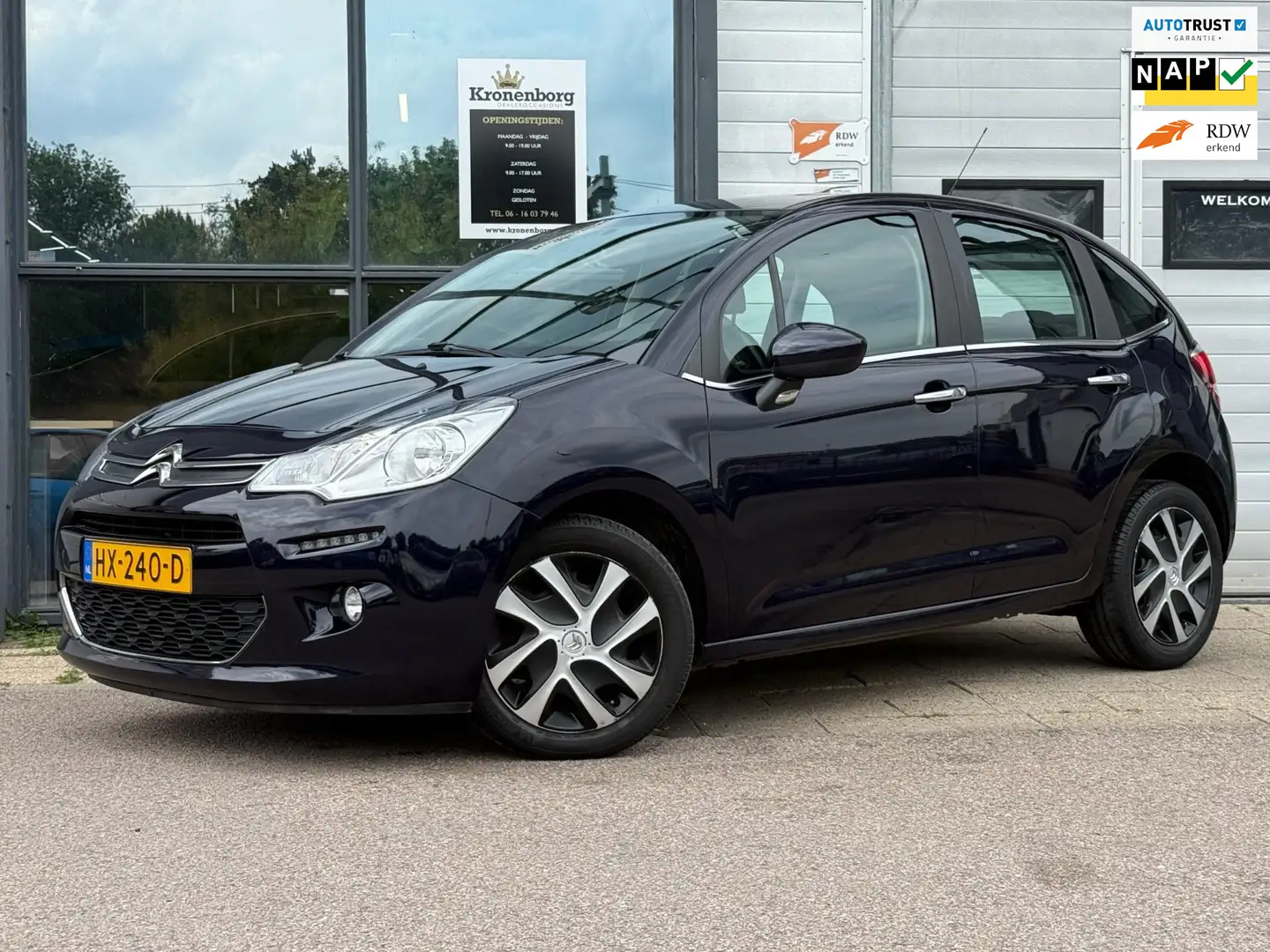 Citroen C3 1.0 PureTech Feel Edition, NAP, APK, AIRCO Blauw - 1