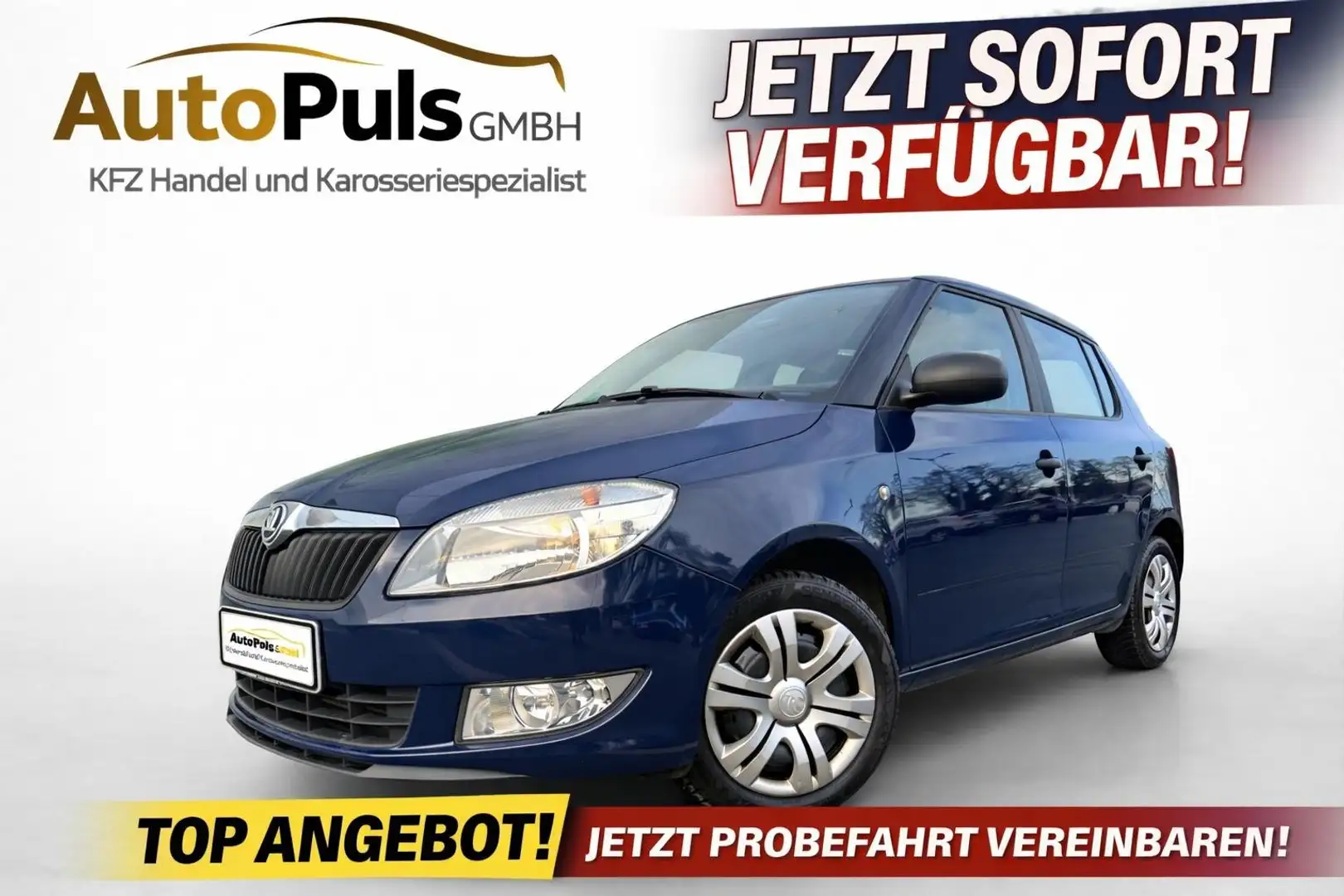 Skoda Fabia 1.6TDi + Pickerl NEU 02.2027 + 8fach Bereift + Blau - 1