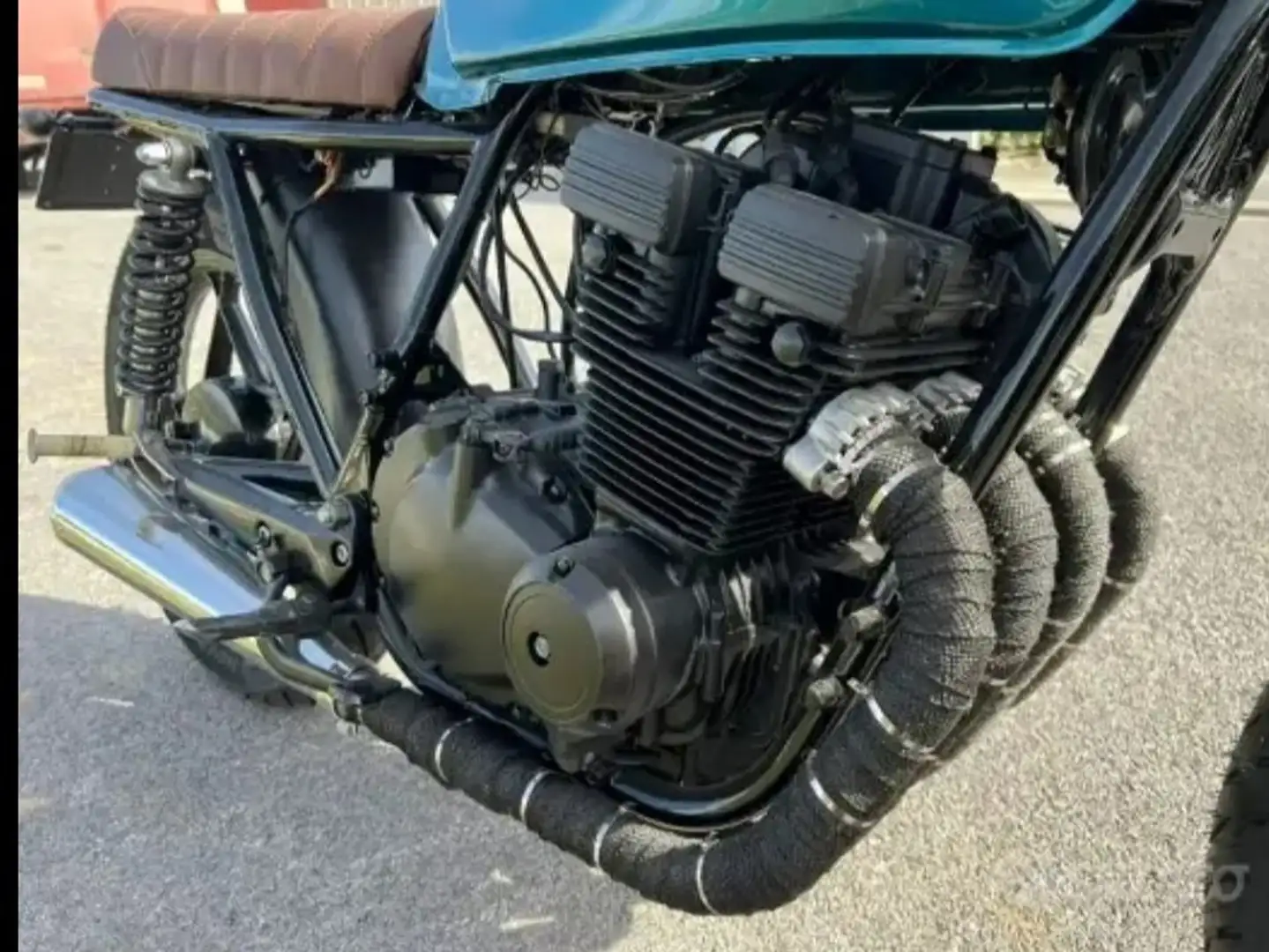 Suzuki GSX 400 cafè Racer scrambler Verde - 2