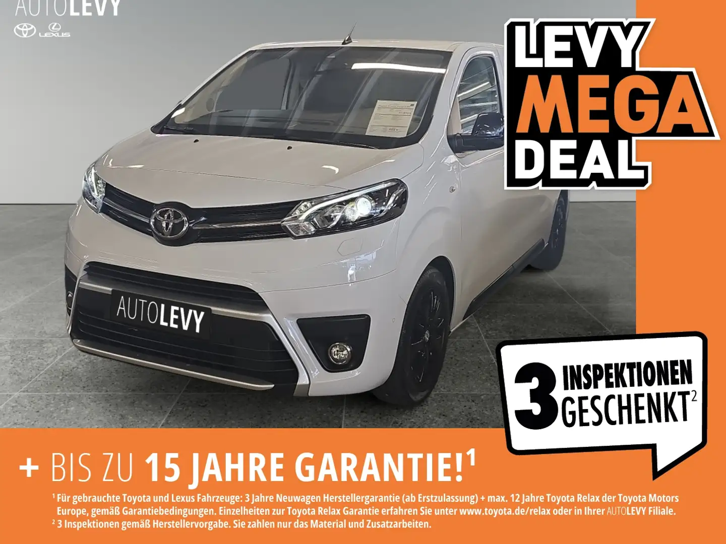 Toyota Proace Verso 2.0 L1 Executive AHK+StandHeiz+Leder Білий - 1