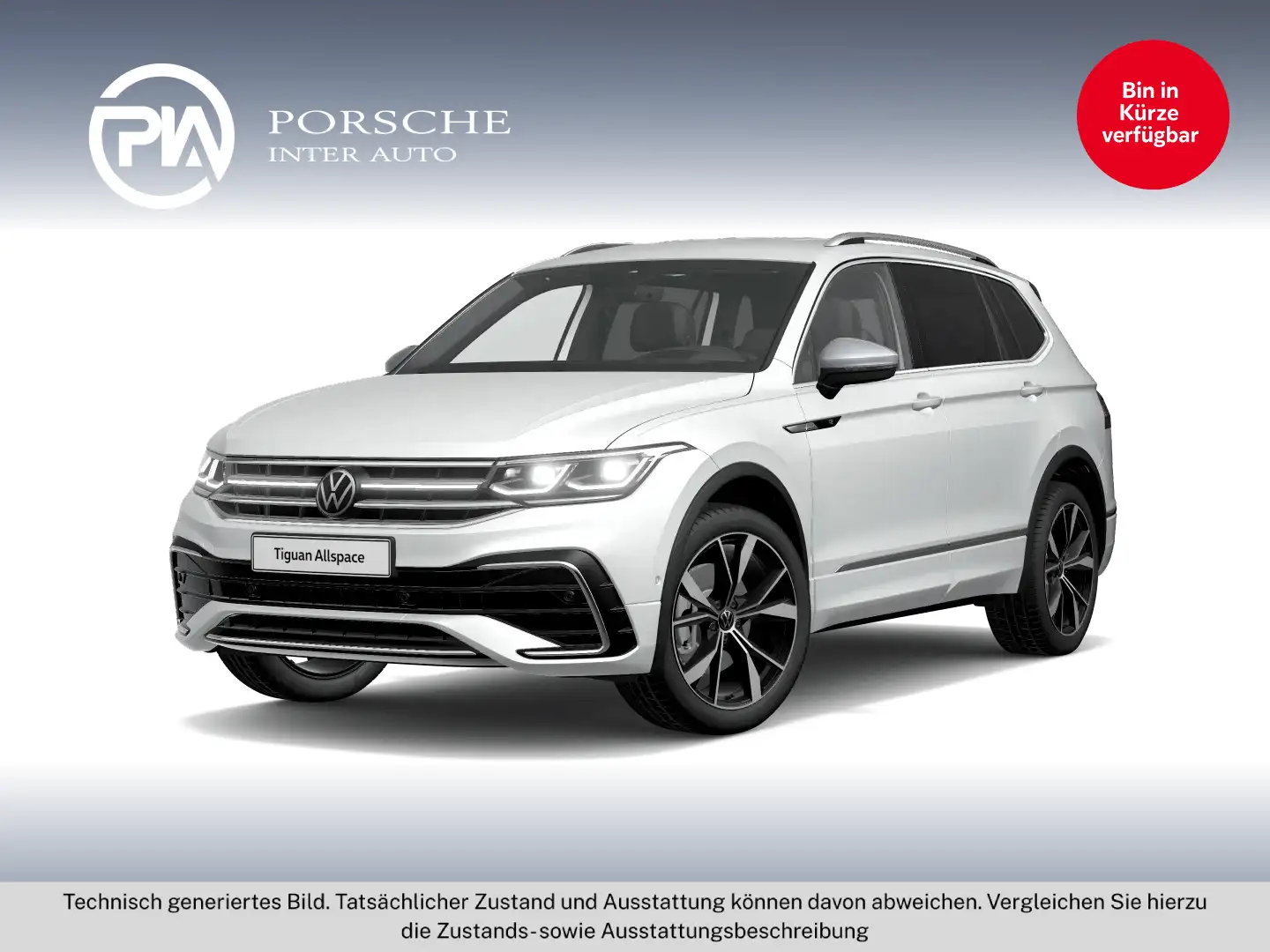 Volkswagen Tiguan Allspace R-Line TDI 4MOTION DSG Weiß - 1