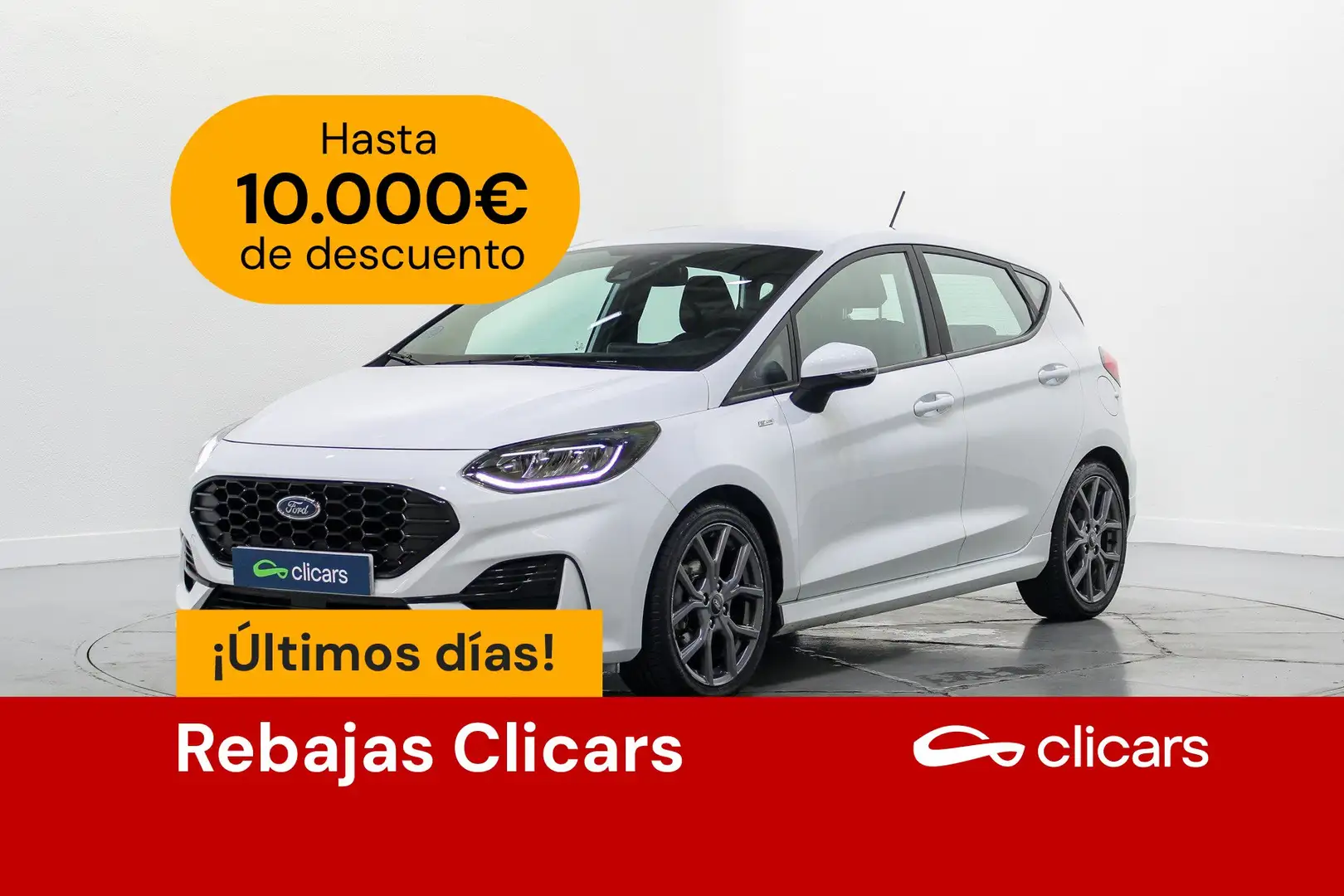 Ford Fiesta 1.0 EcoBoost MHEV ST Line 125 White - 1