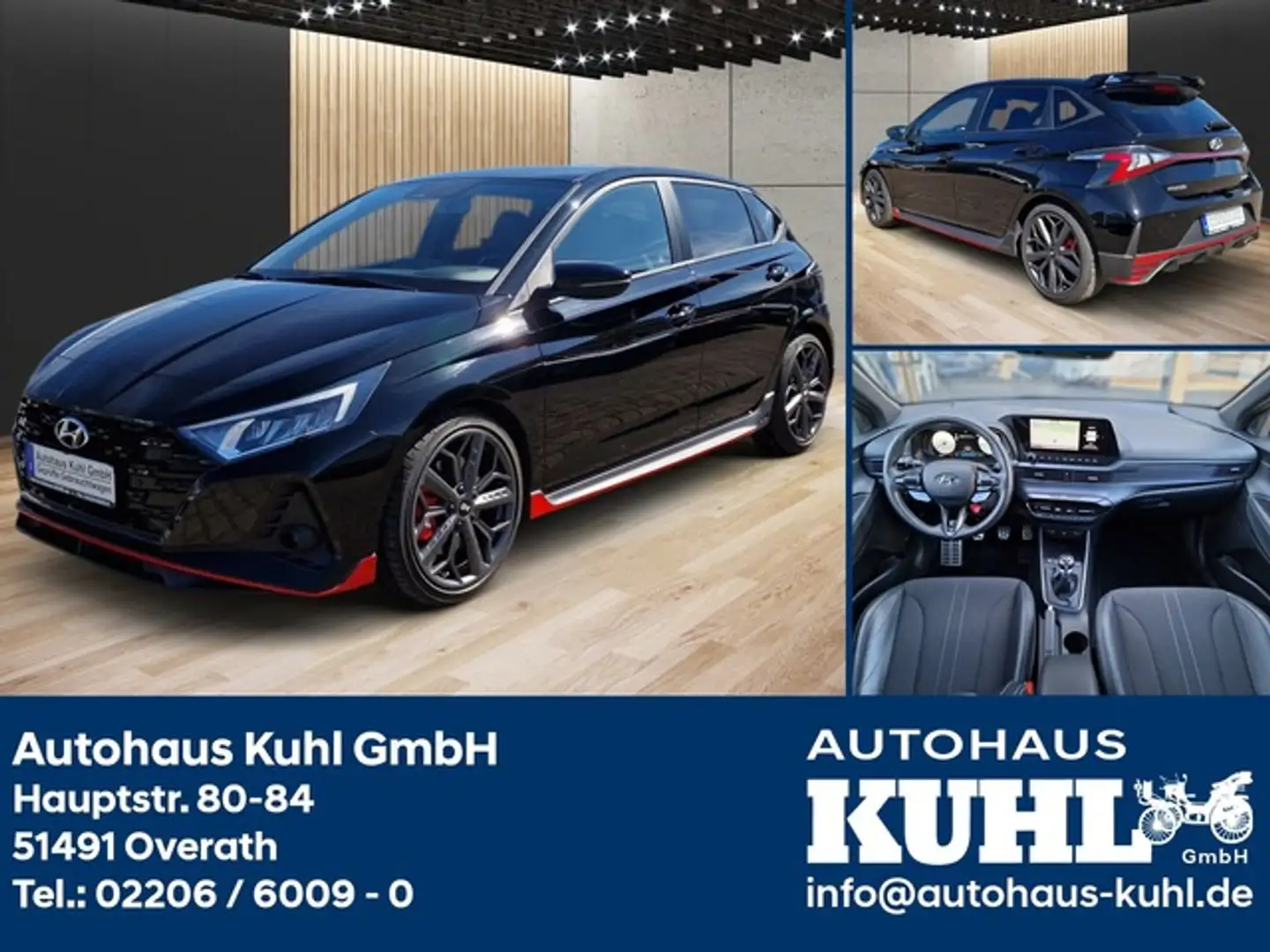 Hyundai i20 N Performance 1.6T GDI+Navi +AssPaket+1-Hand+Insp. Zwart - 1