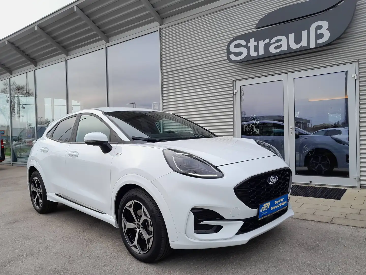 Ford Puma 1,0 EcoBoost Hybrid ST-Line Aut. *Winter-Paket* Komfort-Paket* Schwarzglas* Rückfahrkamera* Weiß - 1