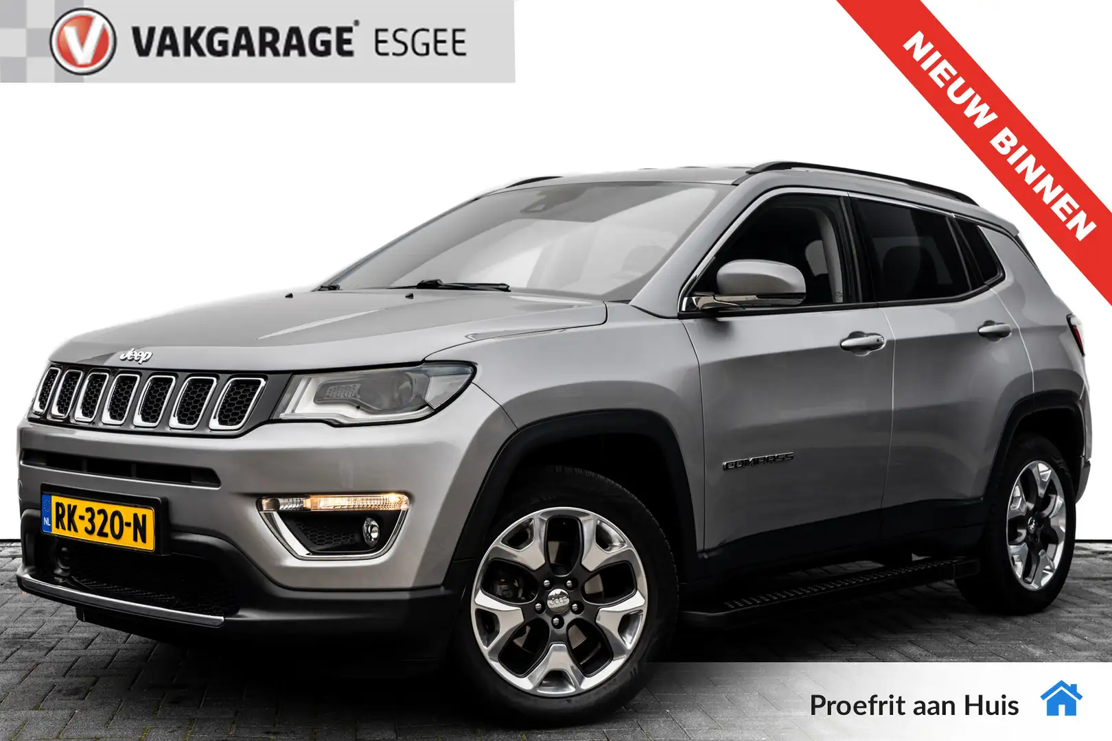 Jeep Compass 1.4 MultiAir Limited 4x4 RIJKLAAR INCL : GARANTIE. Gris - 1