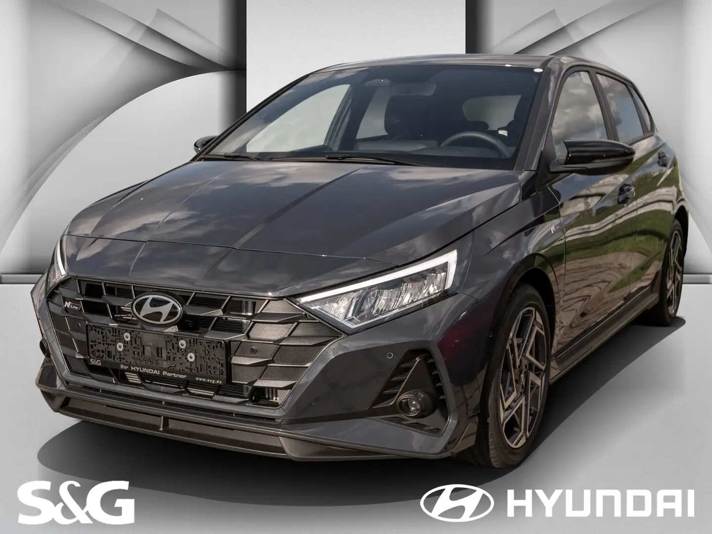 Hyundai i20 N Line+LED+SHZ+CARPLAY+NAVI+PDC+DAB+AMBIENTE Gris - 1