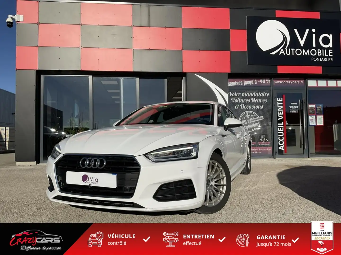 Audi A5 2.0 35 TDI 150 S-tronic Business line Blanc - 1