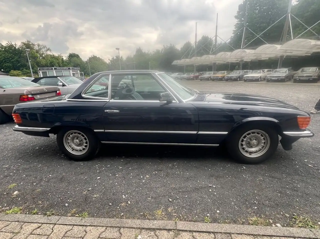 Mercedes-Benz SL 500 Dunkelblau / Leder Grau / Deutsch, foto 4