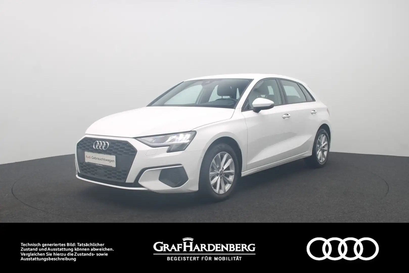 Audi A3 Sportback 30 TFSI . Virt.Cockpit Navi SZH Blanc - 1