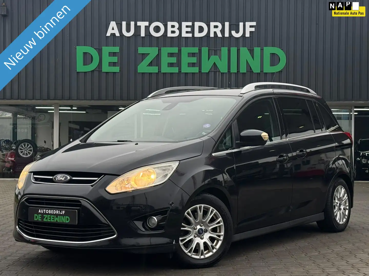 Ford Grand C-Max 1.6 EcoBoost Titanium 7p|airco|Trekhaak Zwart - 1