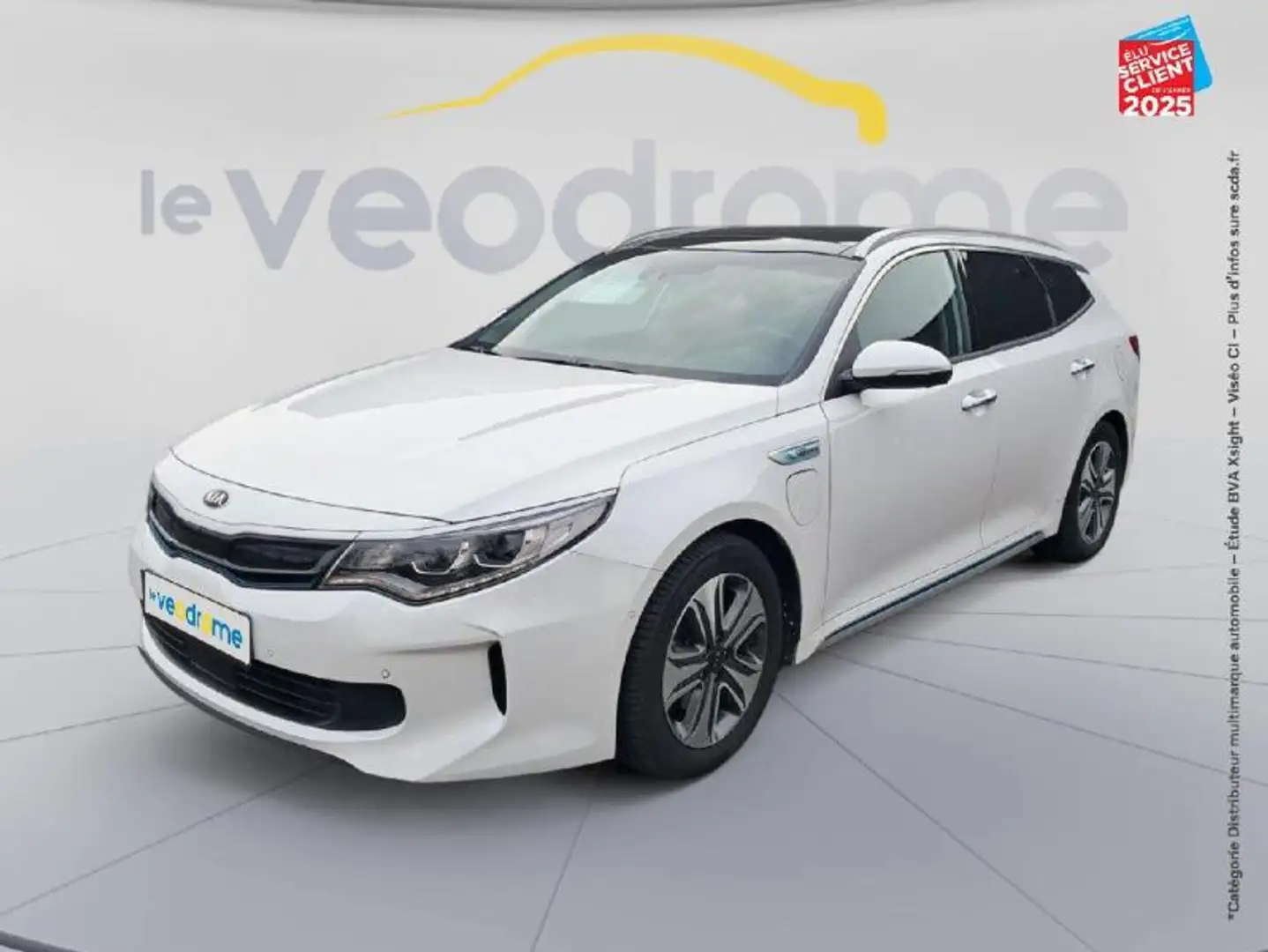 Kia Optima 2.0 GDi 205ch Hybride Rechargeable Ultimate BVA6 Blanc - 1