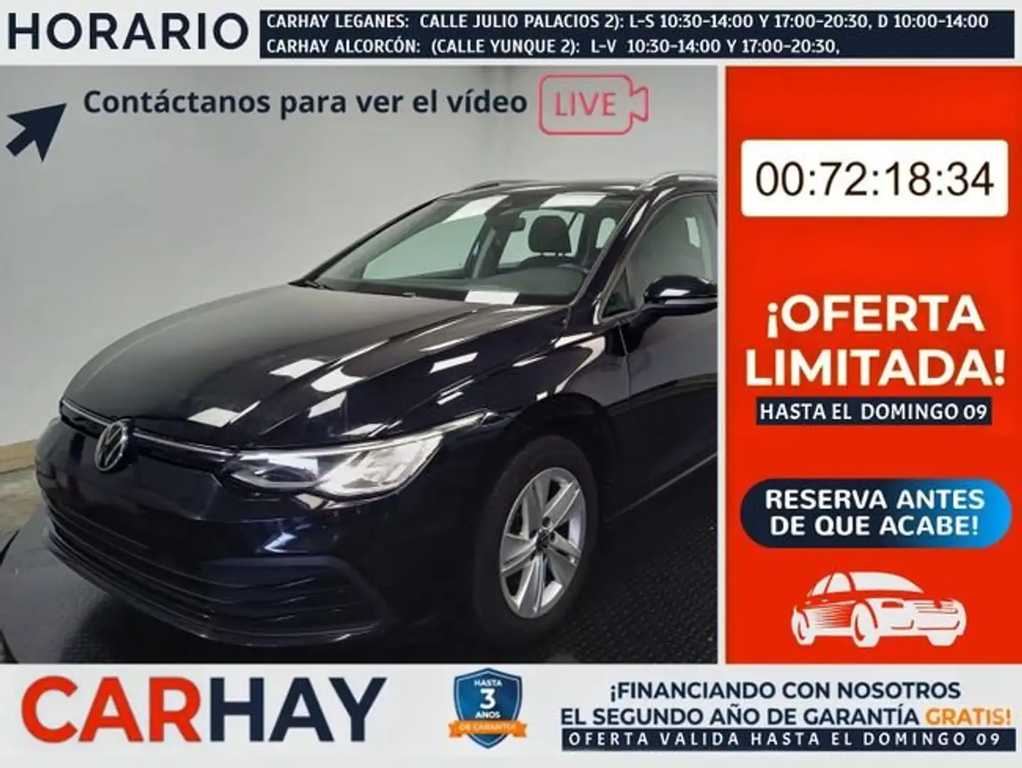 Volkswagen Golf VARIANT VIII 1.0 ETSI 81KW DSG LIF Negro - 1