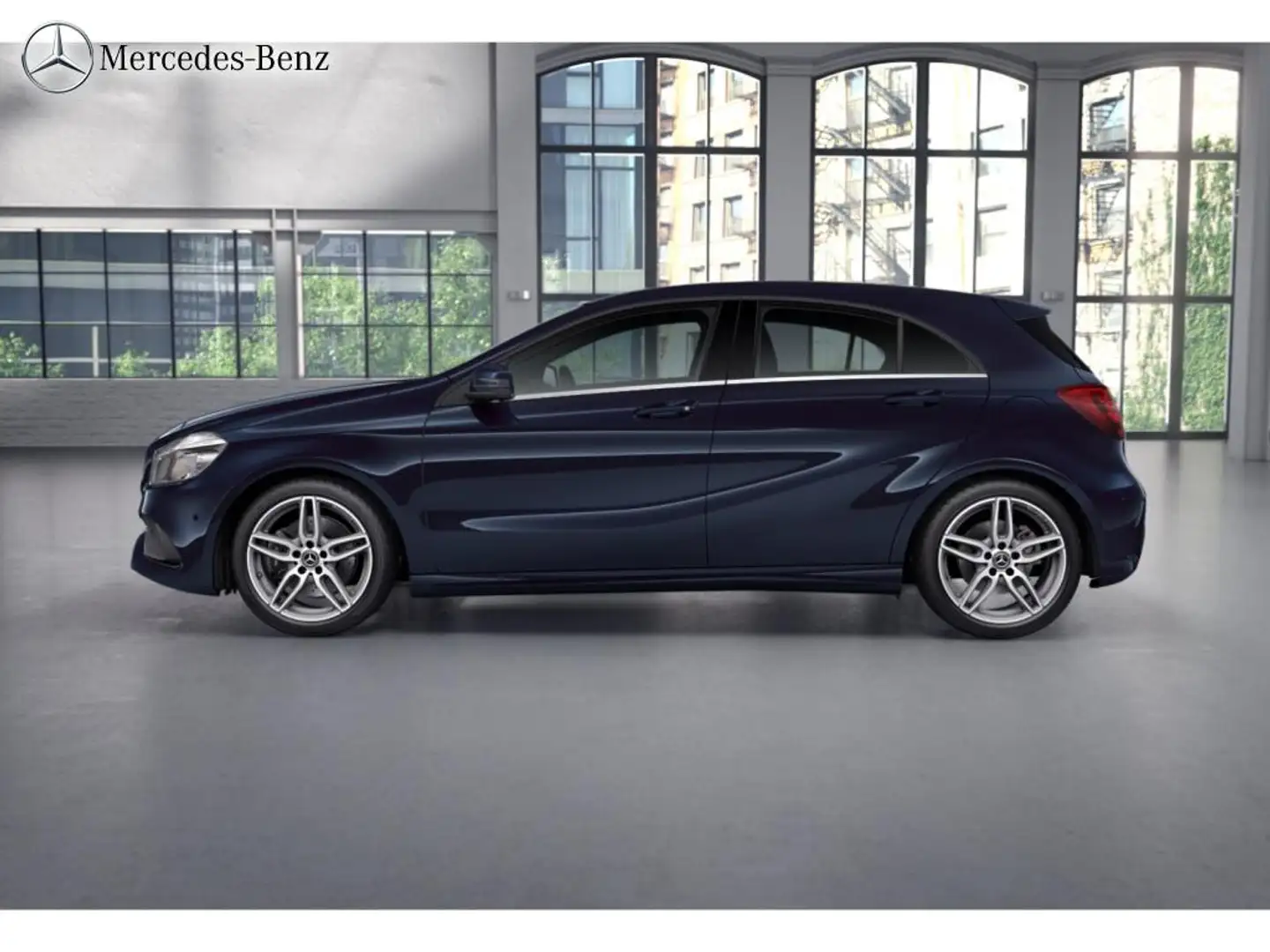 Mercedes-Benz A 220 4M AMG Park-Pilot-Sitzhzg+Tempomat Kék - 2