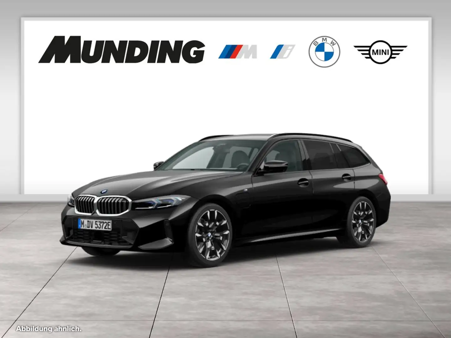 BMW 330 e xDrive A M-Sport Navi|MFL|PDC|SHZ Noir - 1
