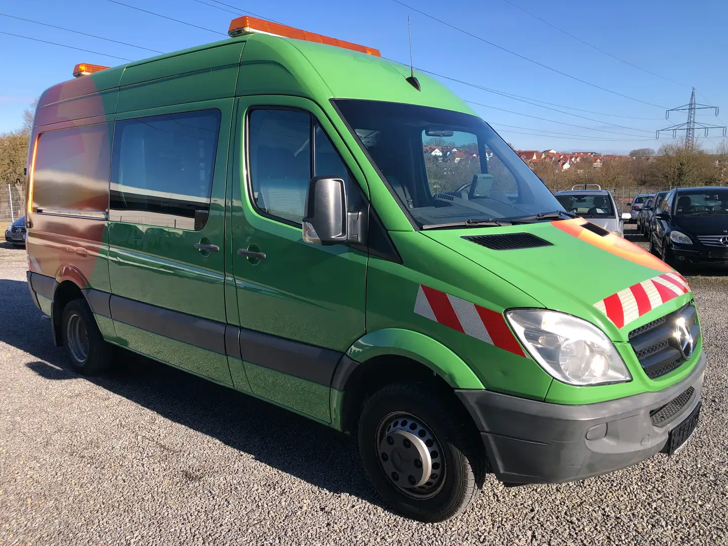 Mercedes-Benz Sprinter 513 CDI Automatik*AHK*Klima*Regal*Zusatzheizung*1H Grün - 2