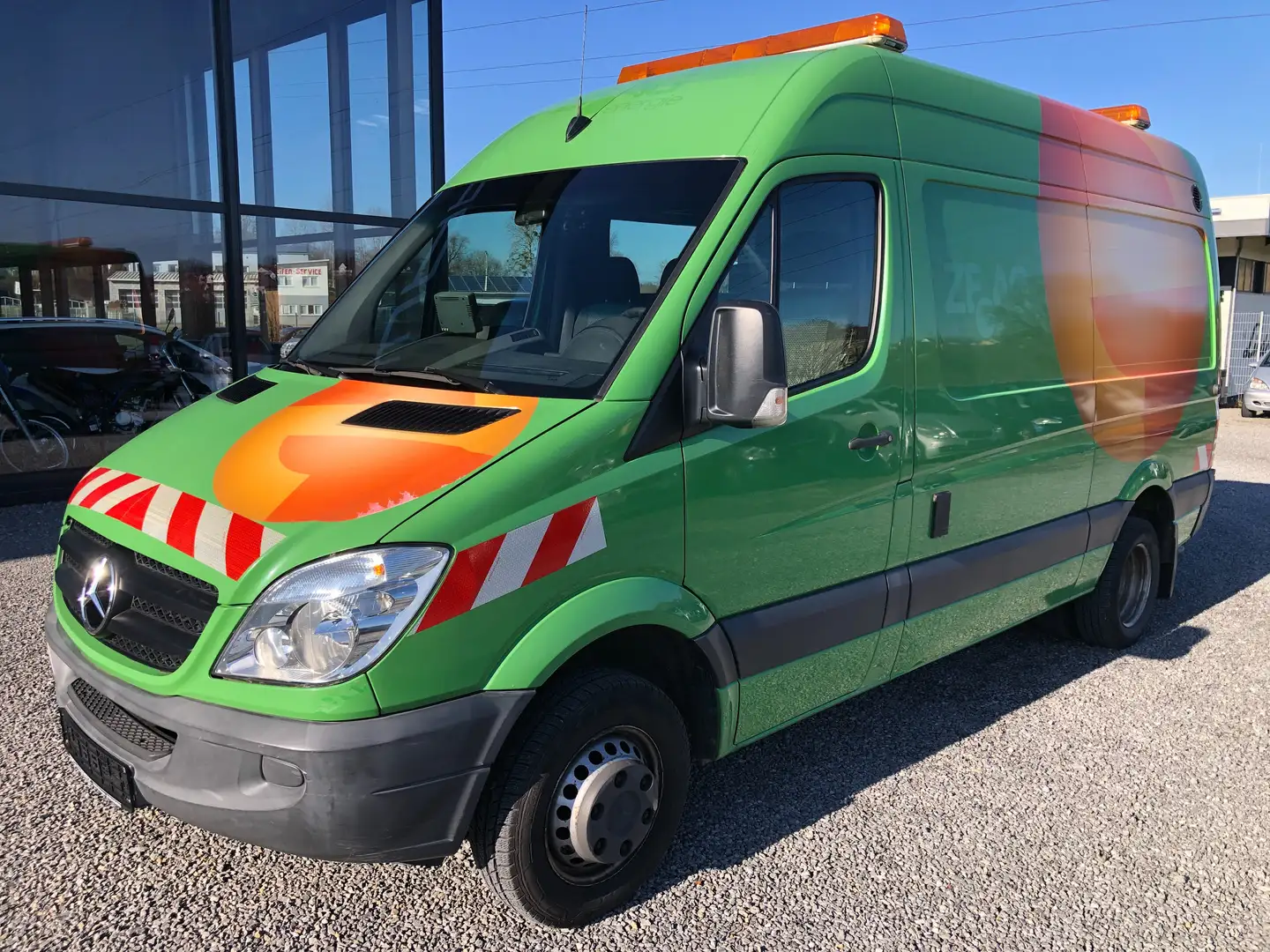 Mercedes-Benz Sprinter 513 CDI Automatik*AHK*Klima*Regal*Zusatzheizung*1H Grün - 1
