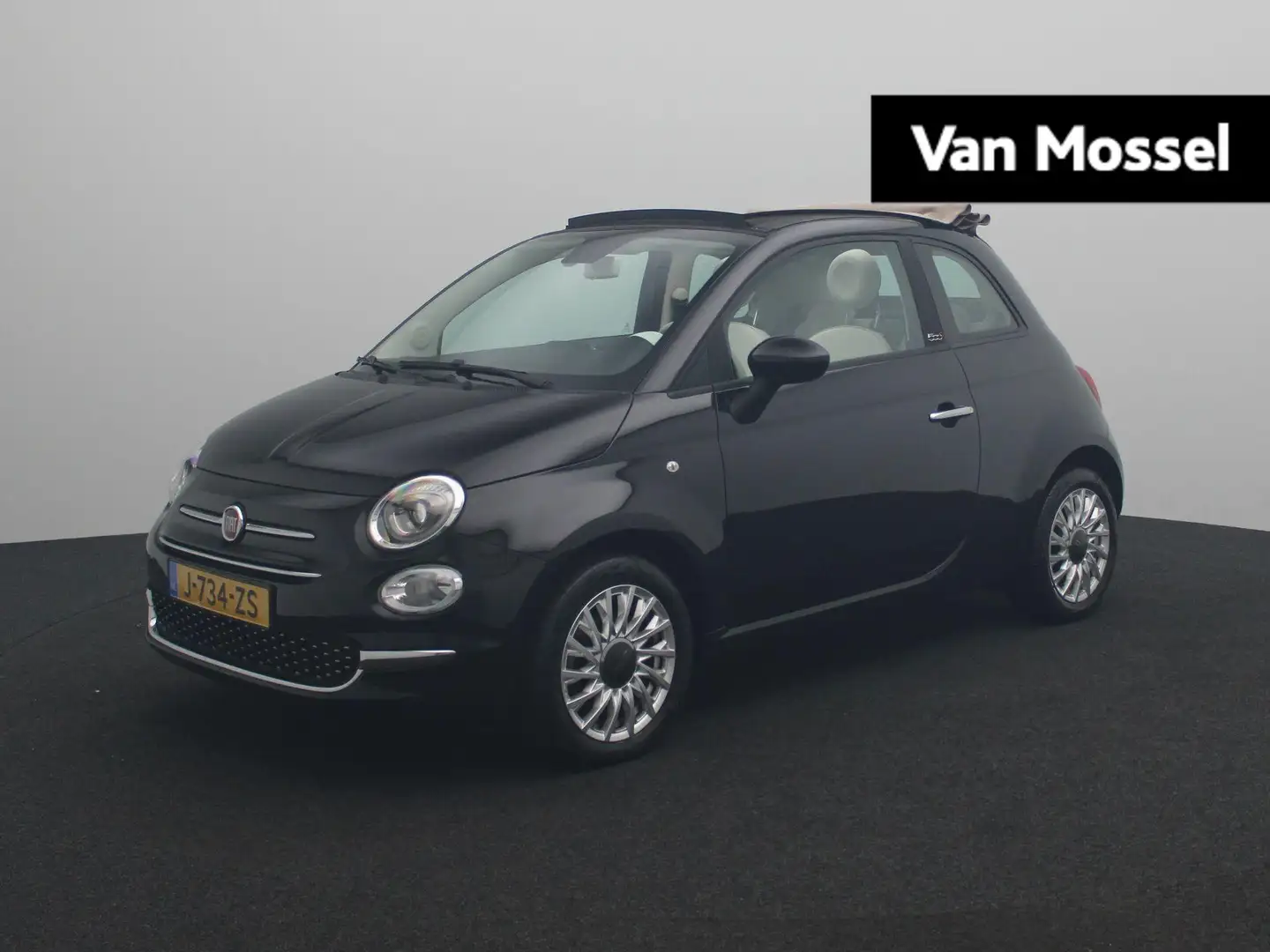 Fiat 500C 1.0 Hybrid Lounge | Apple Carplay | Airco | DAB | Noir - 1