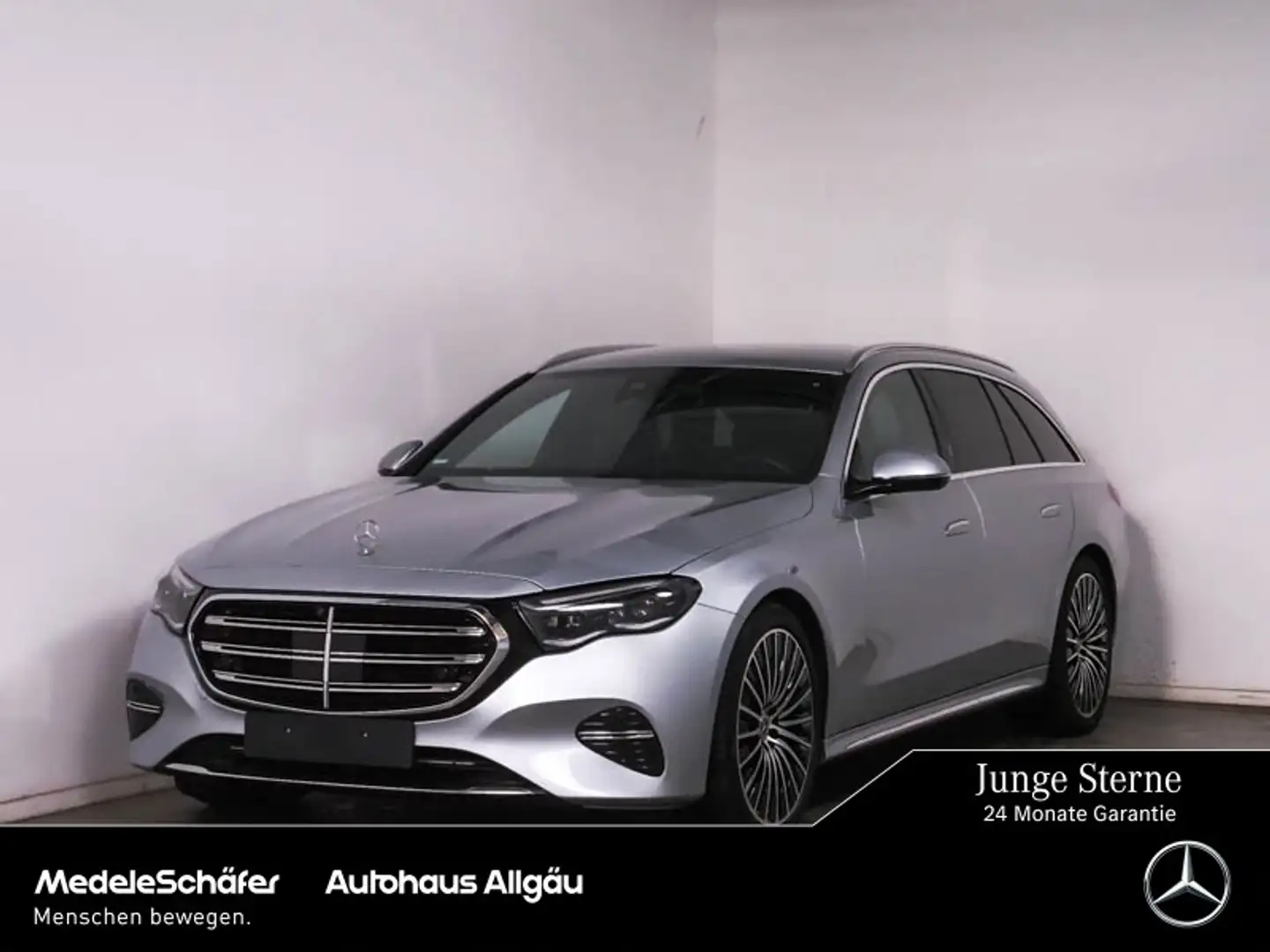 Mercedes-Benz E 450 E 450 T d 4M EXCLUSIVE Premium 20"-AMG AHK LEDER Silber - 1