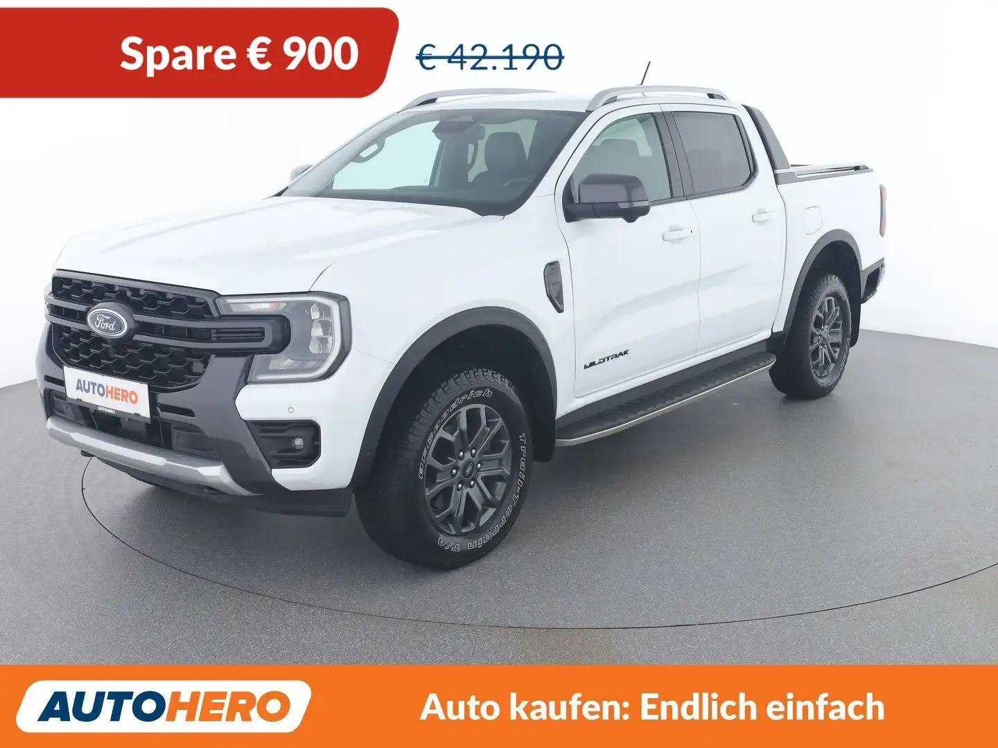 Ford Ranger 2.0 TDCi EcoBlue Wildtrak 4WD Doppelkabine Weiß - 1