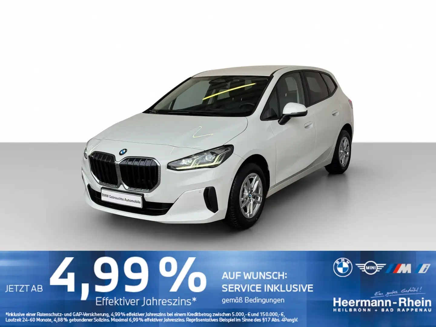 BMW 218 iA Active Tourer Navi.AHK.ParkAs.Apple.DriveA Weiß - 2