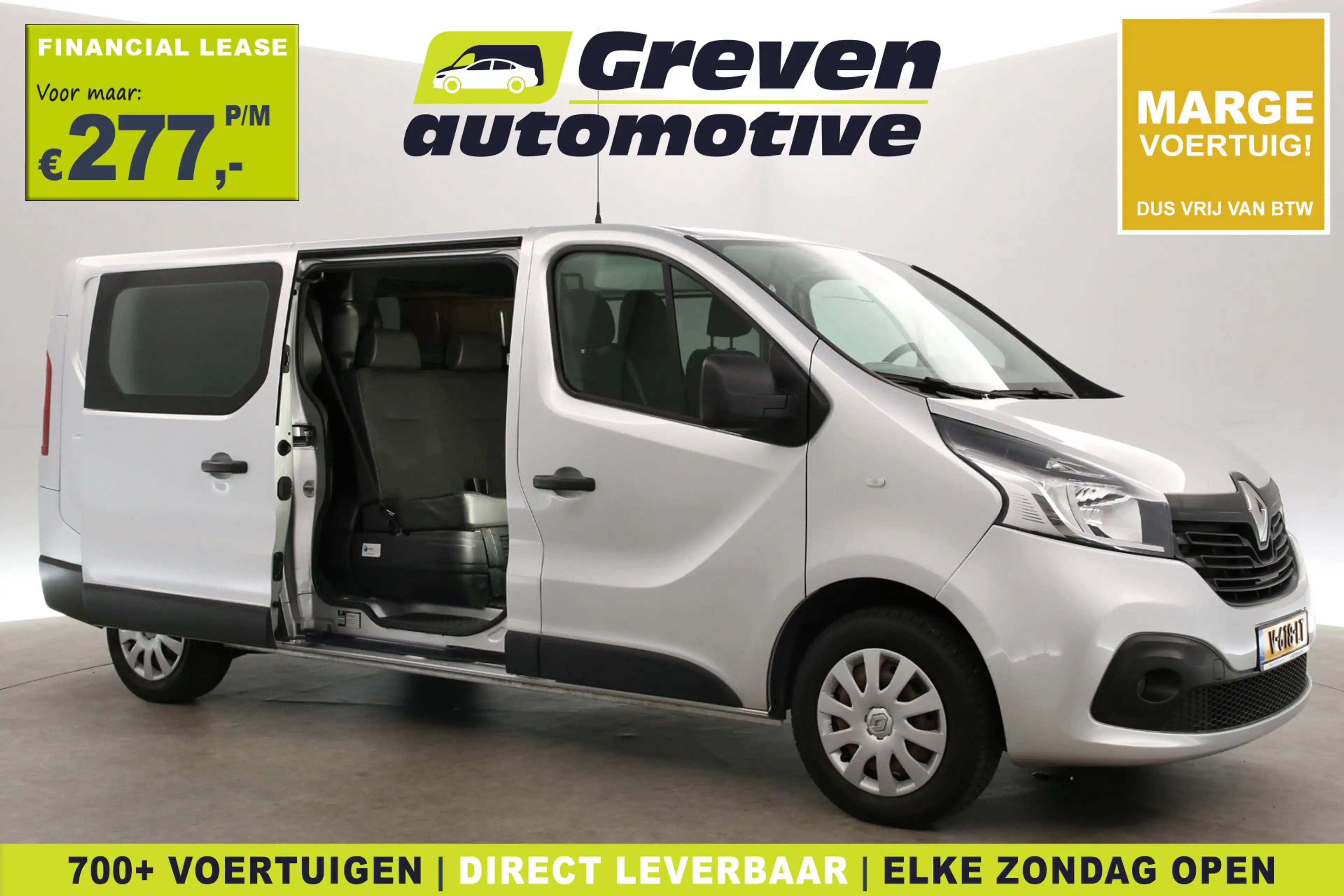 Renault Trafic 1.6 dCi T29 L2H1 | Marge | DC | 6 Zits | Airco | C