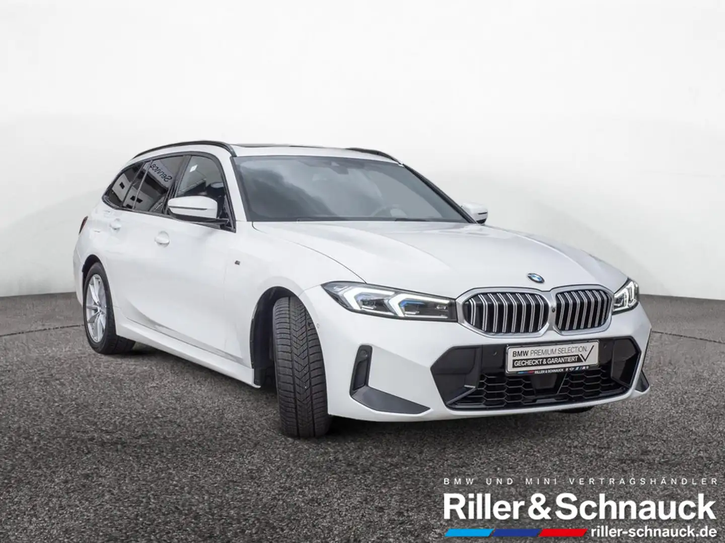 BMW 320 d Touring xDrive M-Sport ACC HUD PANO 360° Weiß - 2