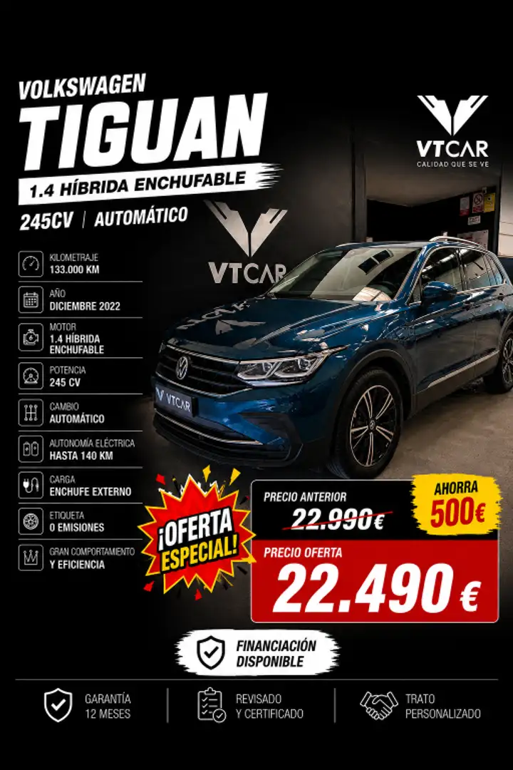 Volkswagen Tiguan 1.4 eHibrid Life 180kW - 1