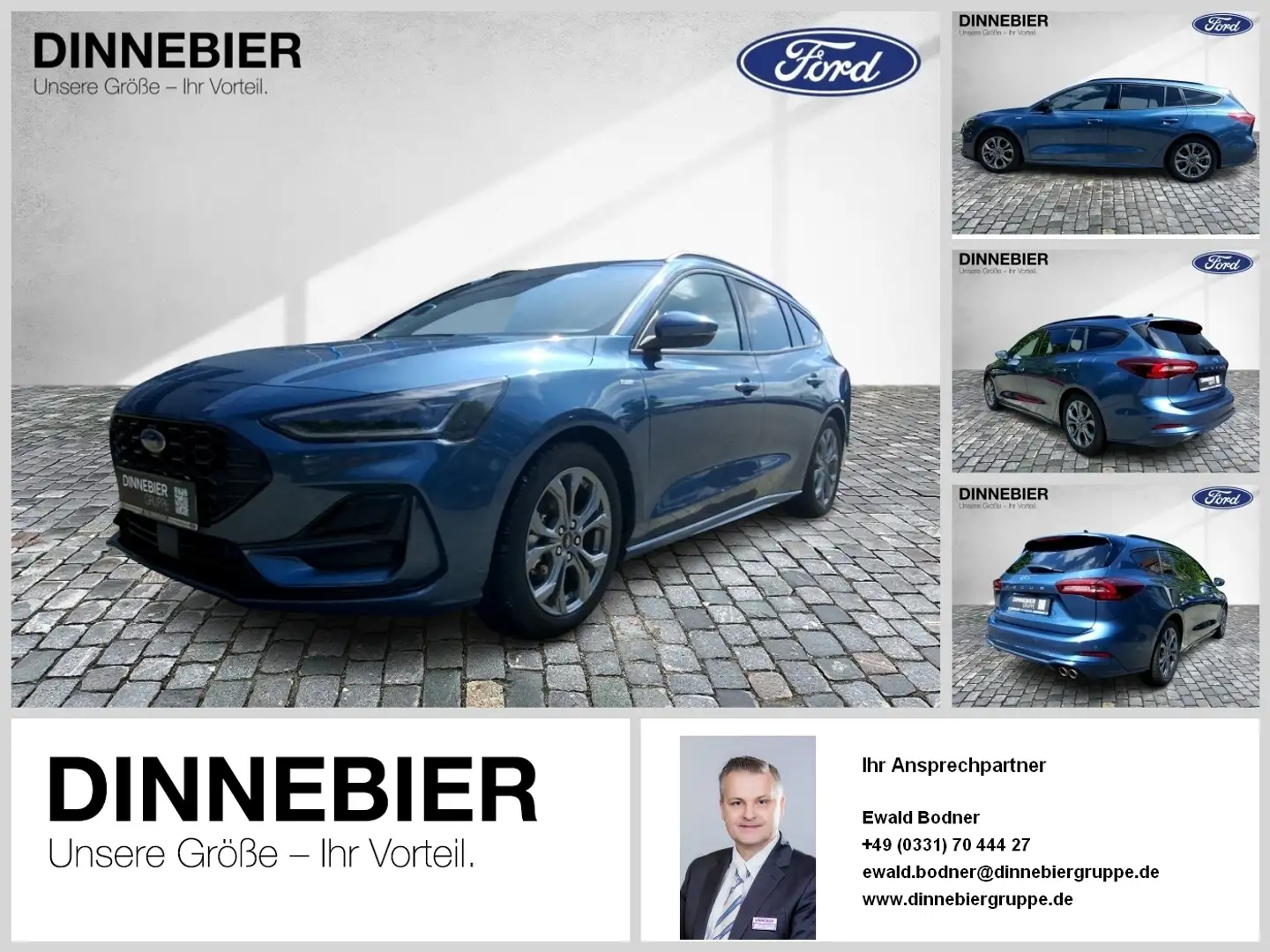 Ford Focus ST-Line X LED+AHK+Kamera+Glasdach+SHZ Bleu - 1