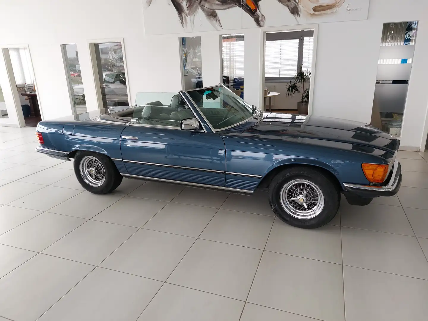 Mercedes-Benz SL 380 Neulackierung, Leder neu, Softtop neu Albastru - 1