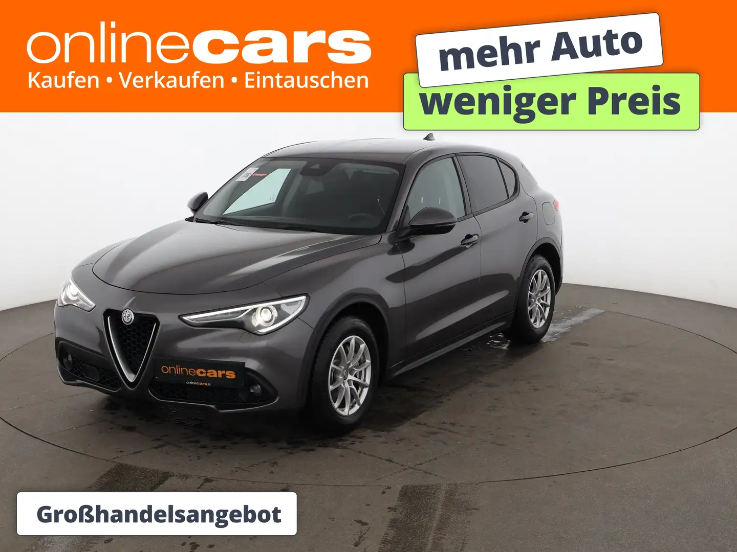 Alfa Romeo Stelvio 2.2 JTDM Aut XENON NAVI SITZHZG MEMORY Grau - 1